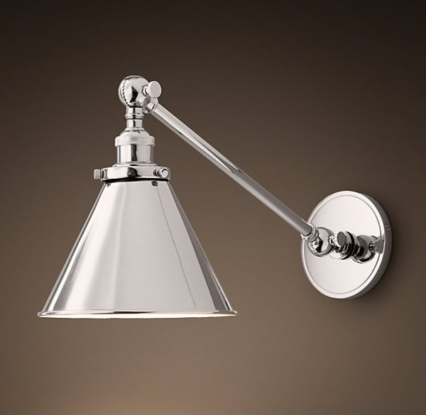 Бра 20TH C Library Single Sconce silver  в Уфе | Loft Concept 