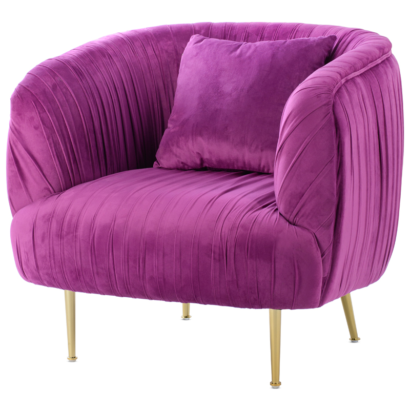 Кресло SOUFFLE CHAIR purple Фуксия Золотой в Уфе | Loft Concept 