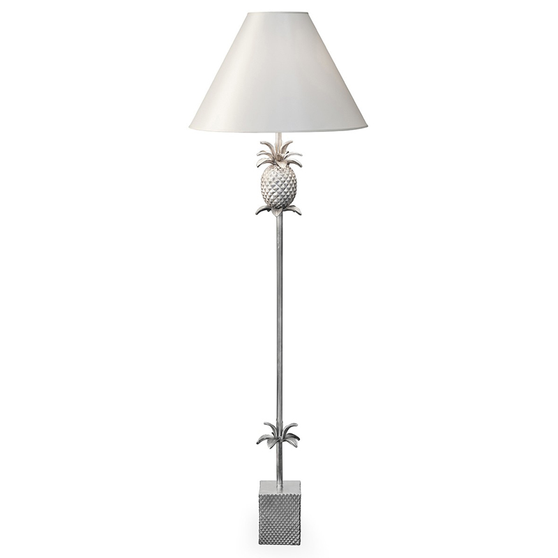 Торшер FLOOR LAMP PINEAPPLE CONE white Алюминий Белый в Уфе | Loft Concept 