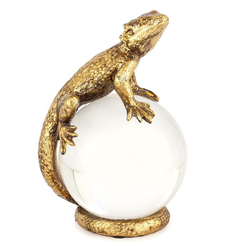 Статуэтка PAPERWEIGHT LIZARD Белый Бронза в Уфе | Loft Concept 