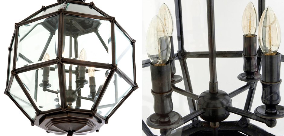 Люстра Lantern Owen Bronze M - Loft-Concept в Уфе