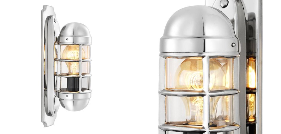 Бра Eichholtz Wall Lamp Le Caprice Nickel - Loft-Concept в Уфе
