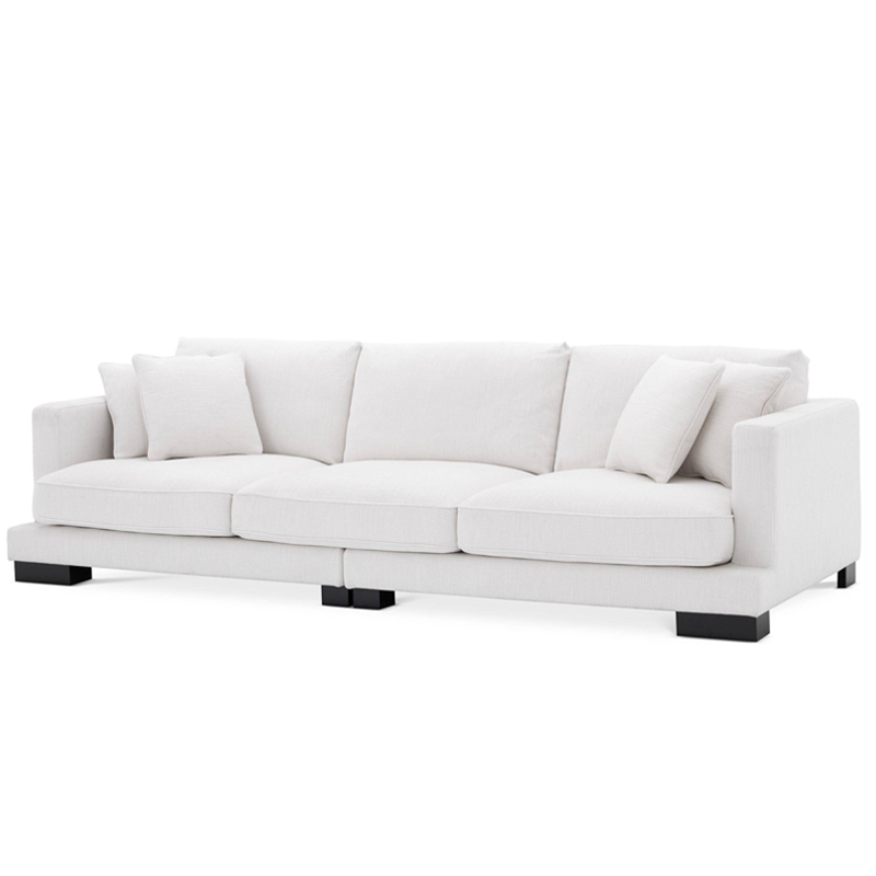 Диван Eichholtz Sofa Tuscany white Белый Черный в Уфе | Loft Concept 