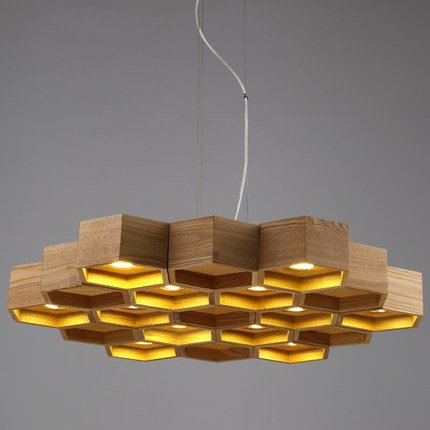 Люстра Honeycomb 12 Loft Wooden Ecolight  в Уфе | Loft Concept 