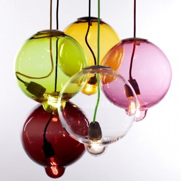 Люстра Cappellini Meltdown Suspension Lamp Прозрачный Янтарь (Amber) Серый (Gray) Синий Красный (Red) Зеленый Розовый (Rose) в Уфе | Loft Concept 