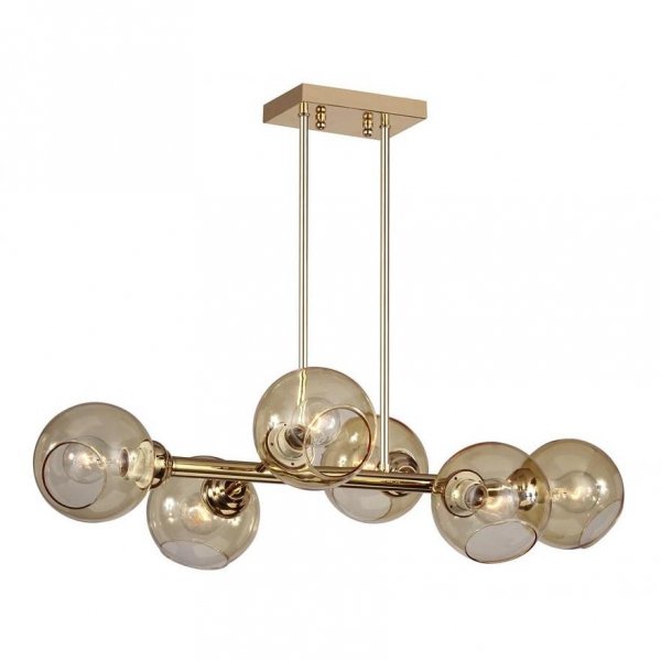 Люстра Glass Bubble Chandelier Brass Латунь в Уфе | Loft Concept 