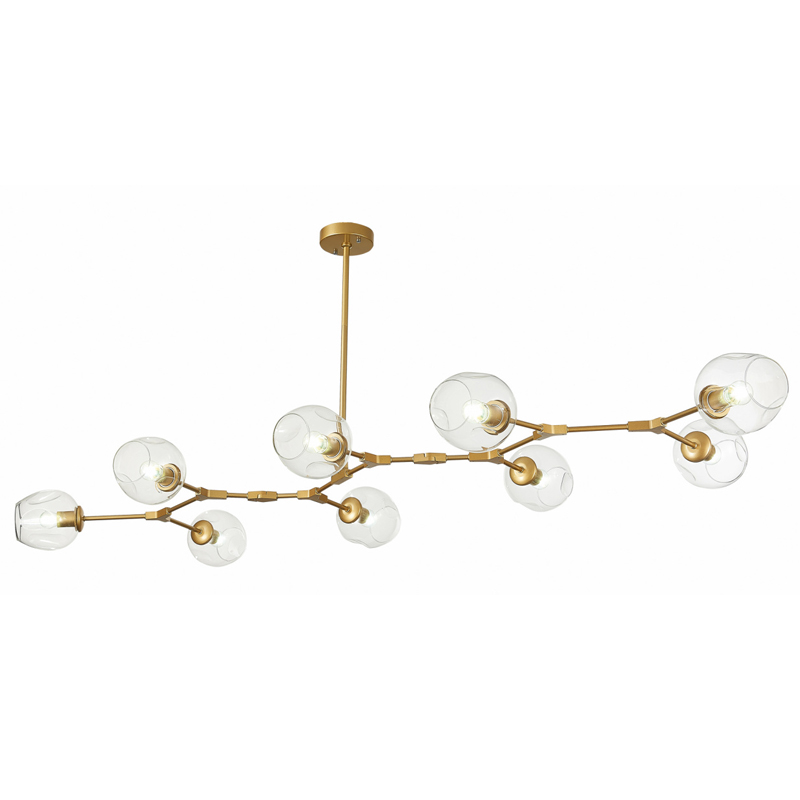 Люстра Branching Bubble Chandelier 9 gold Золотой в Уфе | Loft Concept 