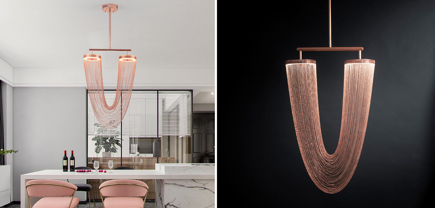 Люстра Otero Copper Larose Guyon - фото