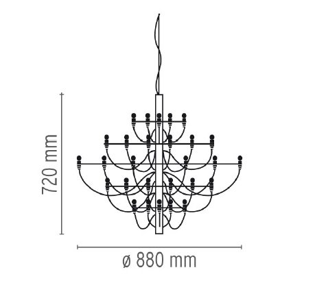 Люстра Flos 2097 30 Chrome в Уфе