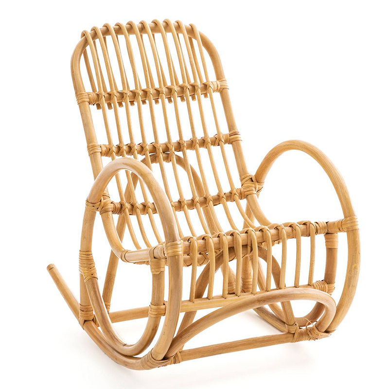 Детское кресло-качалка Wicker Baby Rocking Chair Бежевый в Уфе | Loft Concept 