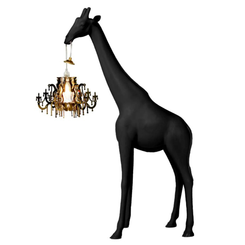 Настольная лампа черный жираф Black Giraffe Table Lamp Черный в Уфе | Loft Concept 