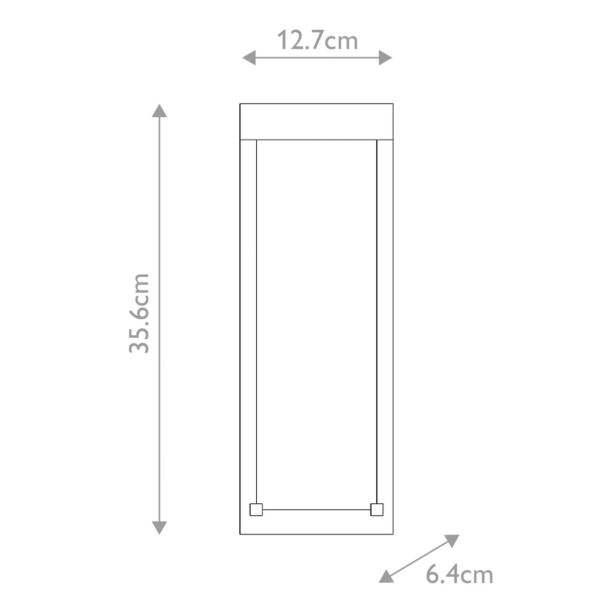 Настенный фонарь уличный прямоугольный черного цвета со стеклом с пузырьками Eurofase в Уфе