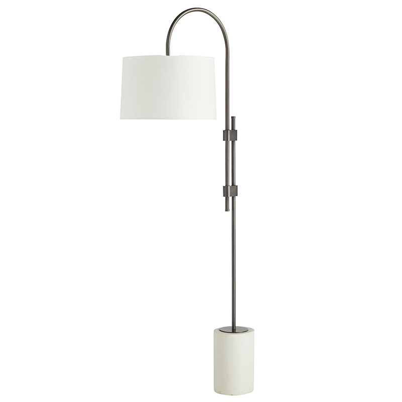 Торшер Arteriors ILY FLOOR LAMP Темная бронза Белый в Уфе | Loft Concept 