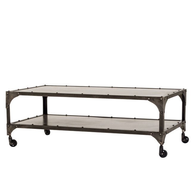 Кофейный стол Industrial Steampunk Nickel Coffee Table  в Уфе | Loft Concept 