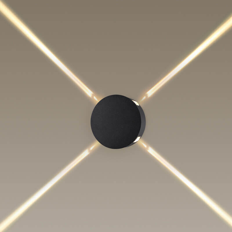 Спот Jedi Beam Sconce Circle black Черный в Уфе | Loft Concept 