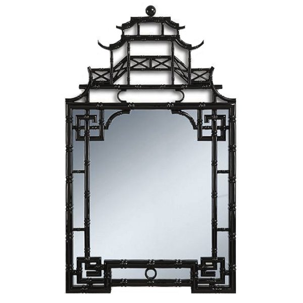 Зеркало Pagoda Mirror Black Черный в Уфе | Loft Concept 