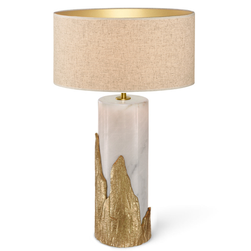 Настольная лампа Amber TABLE LAMP Ginger and Jagger Золотой Белый в Уфе | Loft Concept 