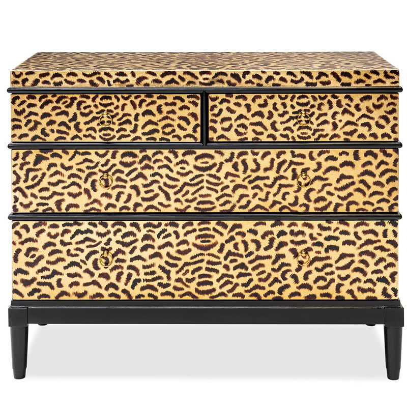 Комод DRESSER KRIZIA leopard Карамель Черный в Уфе | Loft Concept 