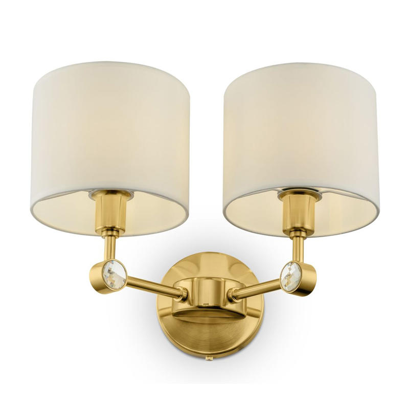 Бра Aldrich light Sconce Латунь Белый в Уфе | Loft Concept 