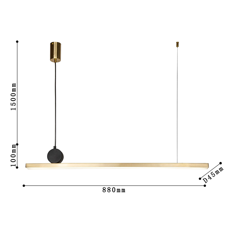 Светодиодная люстра DRAWING LINES Gold в Уфе