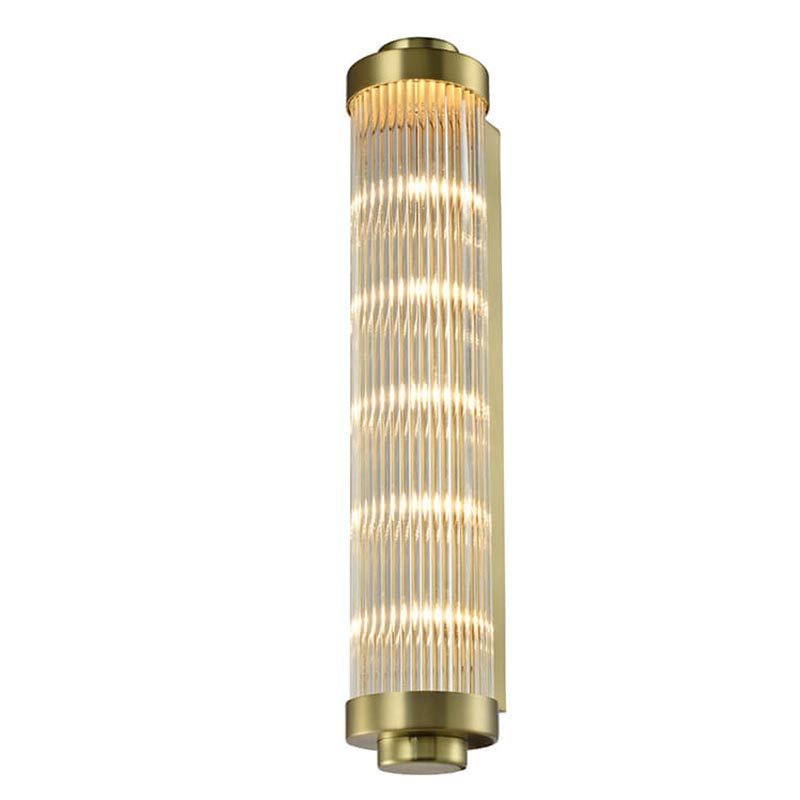 Бра Buck Glass TUBE Wall Lamp Brass Латунь Прозрачный (Transparent) в Уфе | Loft Concept 