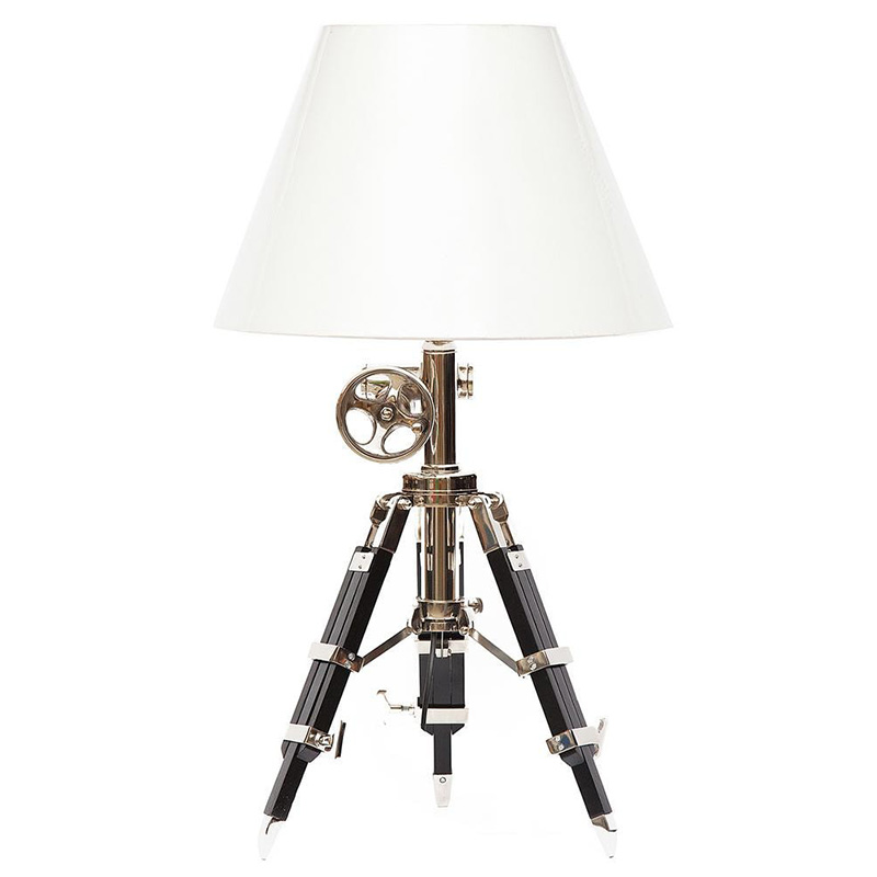 Настольная лампа Victorian Era Tripod Lamp Коричневый Медь Белый в Уфе | Loft Concept 