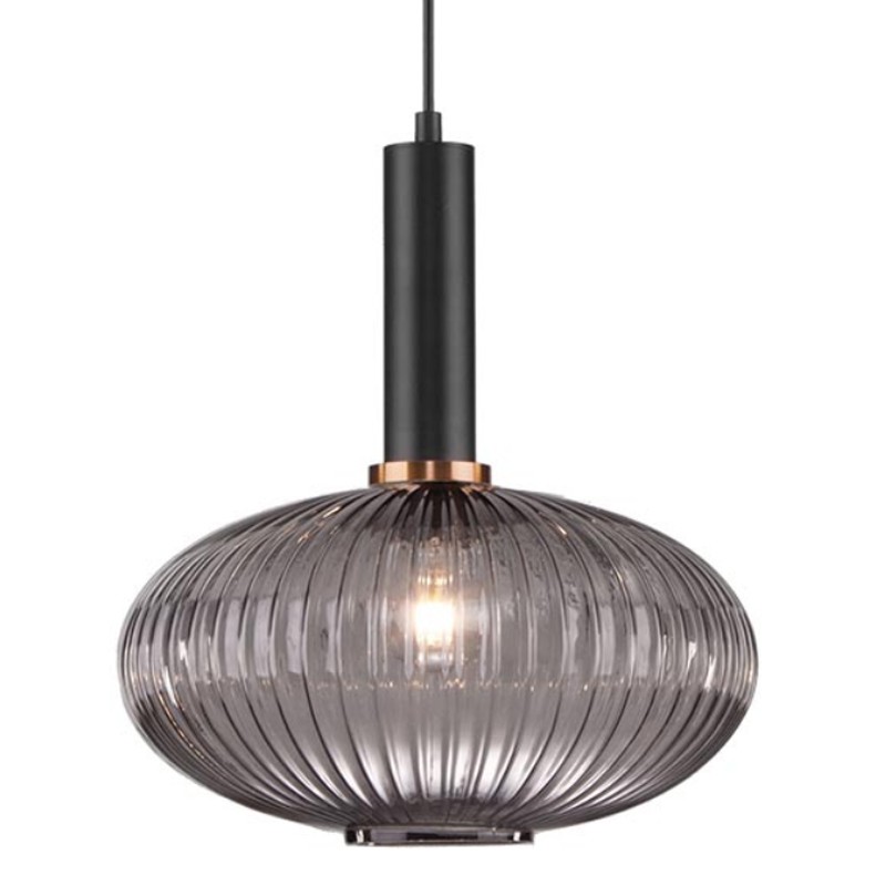 Светильник Ferm Living chinese lantern Gray II Серый (Gray) Черный в Уфе | Loft Concept 