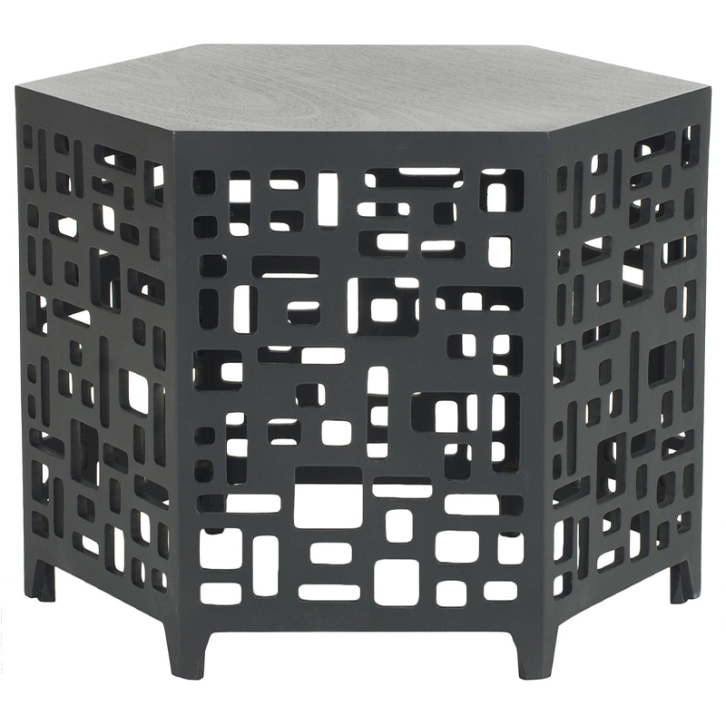 Приставной стол Theon Side Table Black Черный в Уфе | Loft Concept 