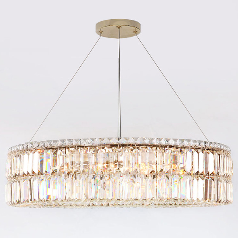 Люстра Darleen Crystal Gold Chandelier 17 Золотой Прозрачный (Transparent) в Уфе | Loft Concept 