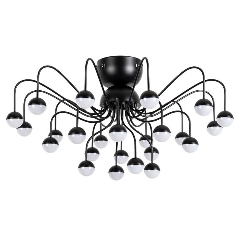 Потолочная люстра Vilelme Chandelier black Черный в Уфе | Loft Concept 