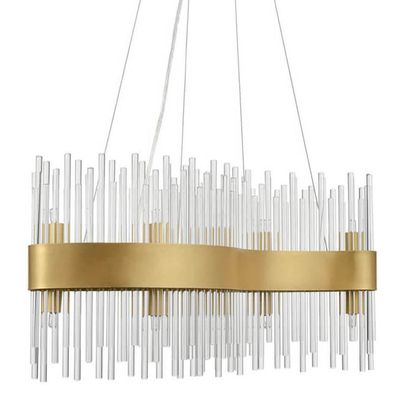 Люстра Nembus Chandelier 60 gold Прозрачный (Transparent) Золотой в Уфе | Loft Concept 