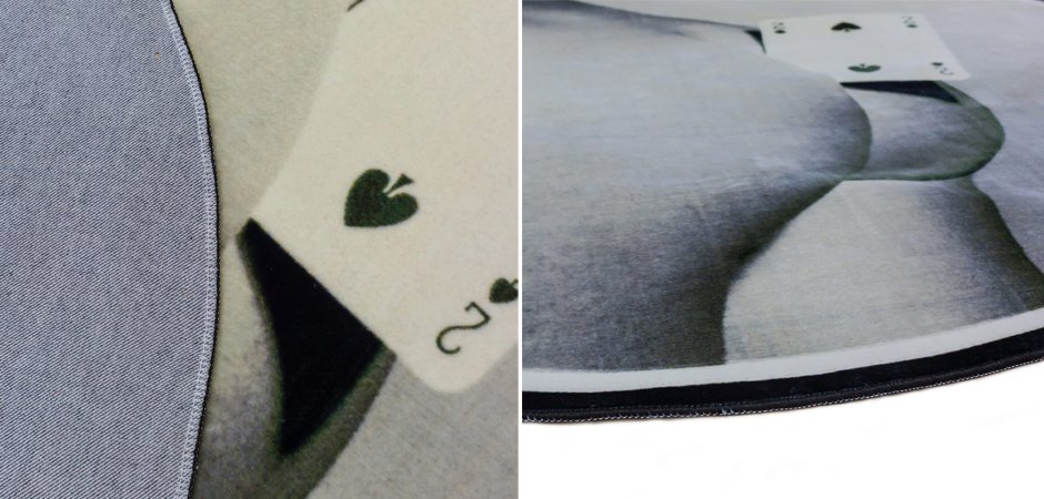 Ковер Seletti Round Rug Two of Spades Ковер Seletti Round Rug Two of Spades - Loft-Concept в Уфе