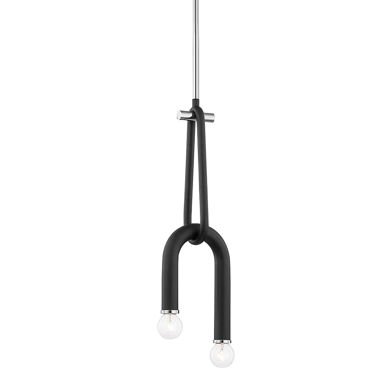 Люстра Paulson floppy pendant chrome Черный Хром в Уфе | Loft Concept 