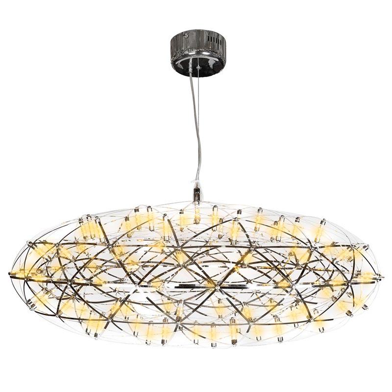 Люстра Moooi 3D Sphere Oval Yellow lamp L Хром в Уфе | Loft Concept 