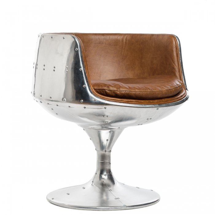 Кресло Aviator Cup Chair Коричневый в Уфе | Loft Concept 