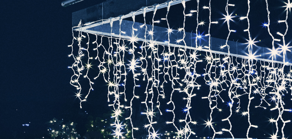 Светодиодная Гирлянда-Бахрома с Белым светом - Loft-Concept в Уфе