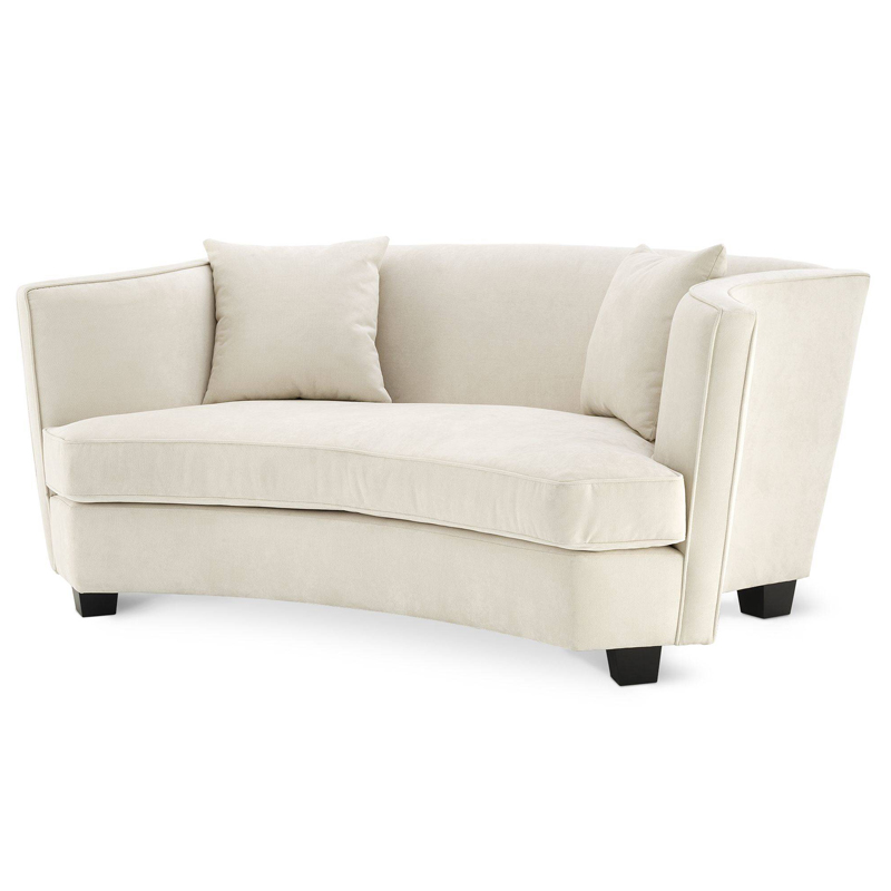 Диван Eichholtz Sofa Jiulietta 2 ivory ( слоновая кость ) Черный в Уфе | Loft Concept 