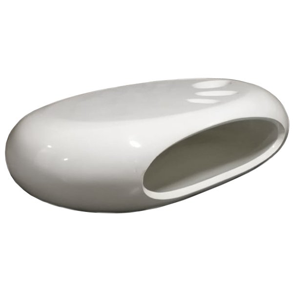 Кофейный стол Oval Capsule Белый в Уфе | Loft Concept 