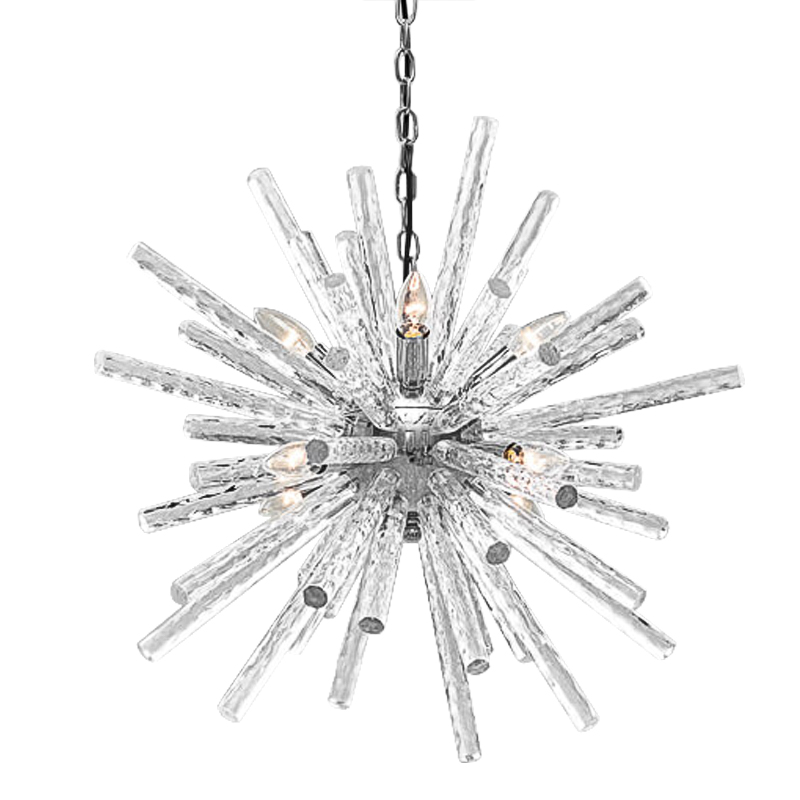 Люстра Icicles Sputnik Chandeliers Хром Прозрачный в Уфе | Loft Concept 