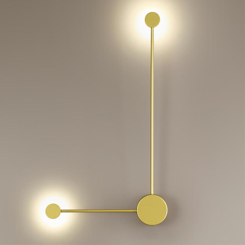 Бра Pin Wall Light Gold Angle Золотой в Уфе | Loft Concept 