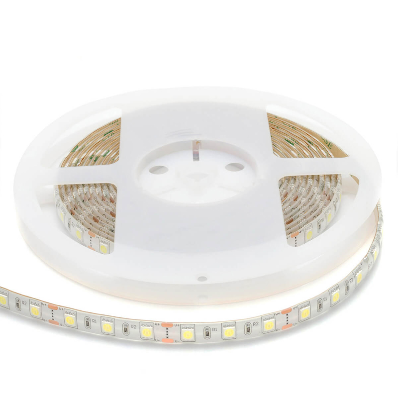 Светодиодная влагозащищенная лента 14,4W/m 60Led/m 5050SMD холодный белый 1M Белый в Уфе | Loft Concept 