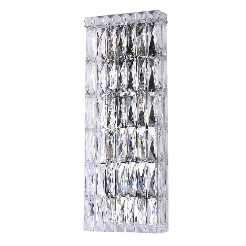 Бра Crystal Regena Chrome Wall Lamp 8 Хром Прозрачный (Transparent) в Уфе | Loft Concept 