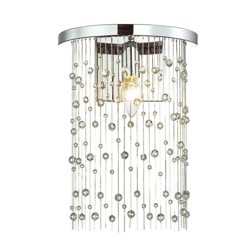 Бра Hailstorm Rain Wall lamp chrome Прозрачный (Transparent) Хром в Уфе | Loft Concept 