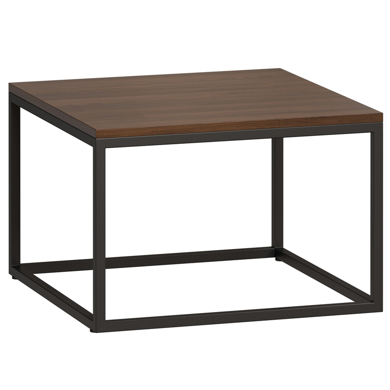 Кофейный стол Industrial Oak Philomel Coffee Table square Коричневый Черный в Уфе | Loft Concept 