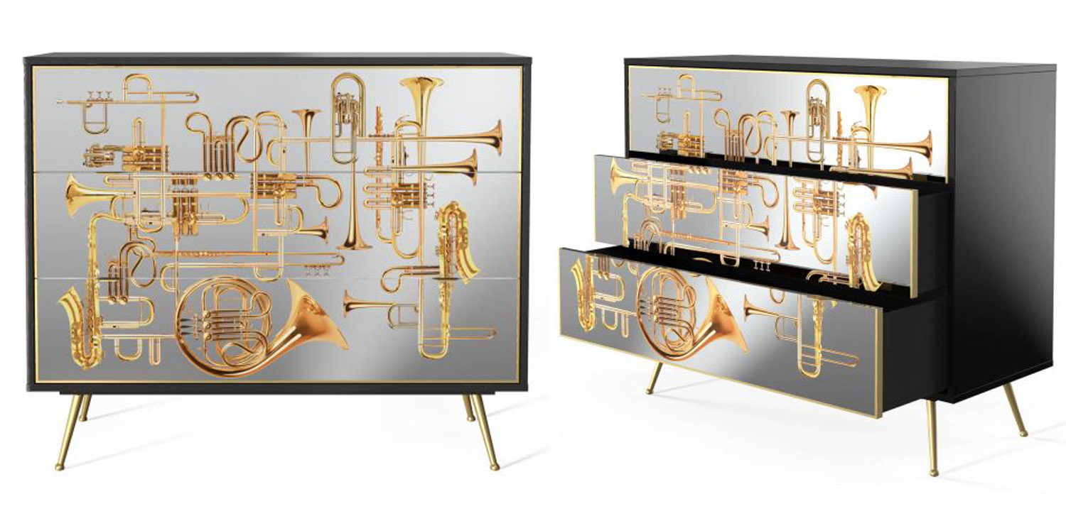 Комод Seletti Chest of Three Drawers Trumpets - фото