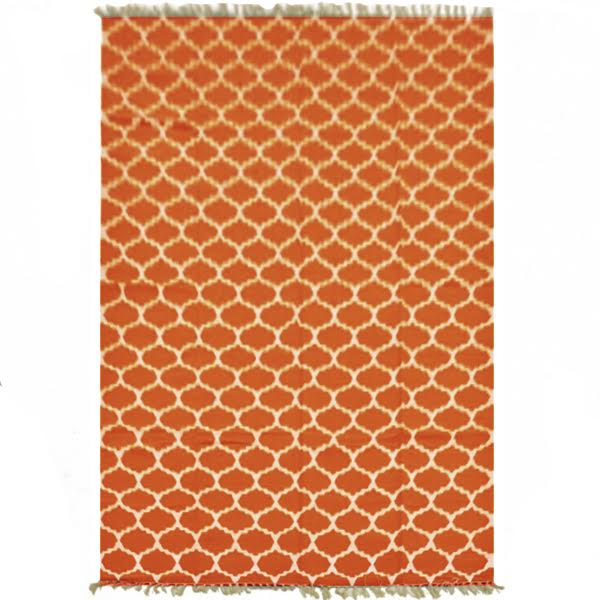Ковер Ornament Cotton Orange 100% хлопок Оранжевый Ковер Ornament Cotton Orange 100% хлопок Оранжевый в Уфе | Loft Concept