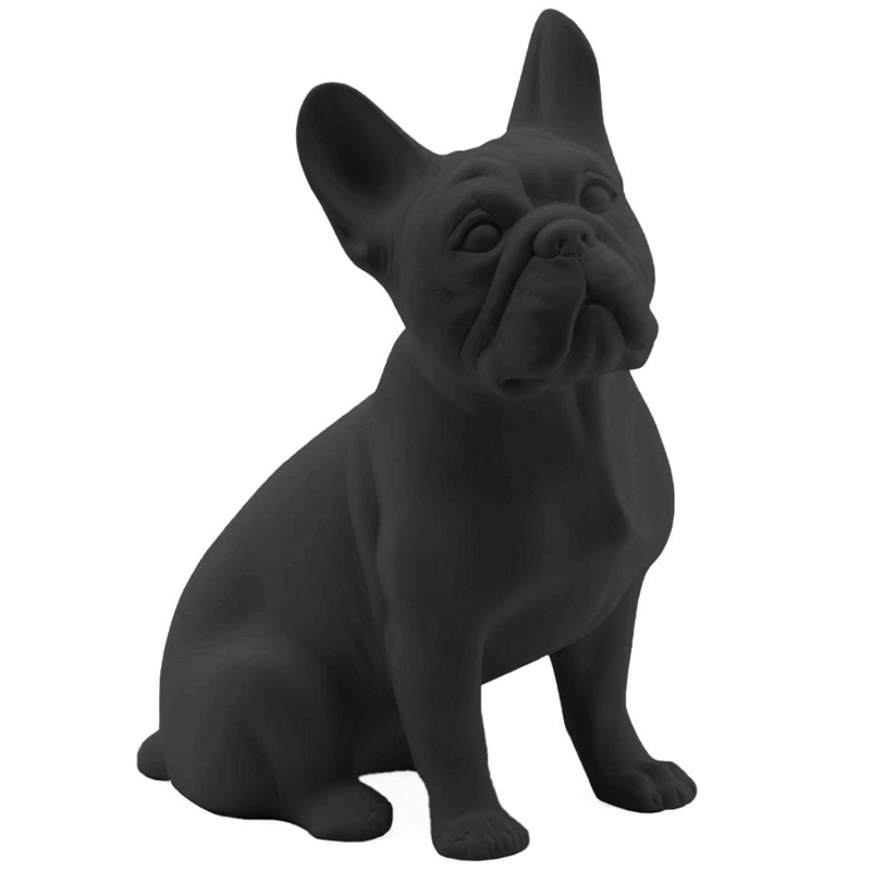 Статуэтка Abhika French Bulldog Black Matt Черный в Уфе | Loft Concept 