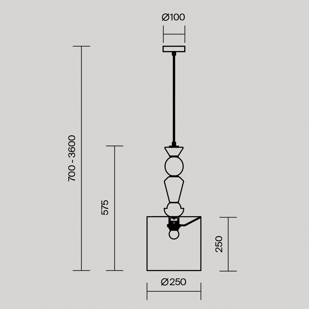 Подвесной светильник Comforty Е27*1 в Уфе