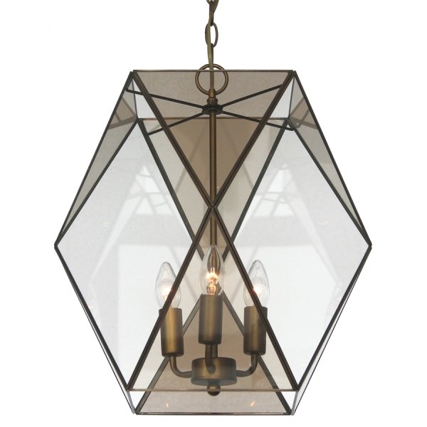 Подвесной светильник Rombius Pendant large III brandy glass Темная бронза винтаж в Уфе | Loft Concept 