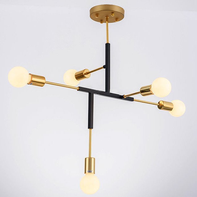 Светильник CLIFF SUSPENSION LAMP black Золотой Черный в Уфе | Loft Concept 